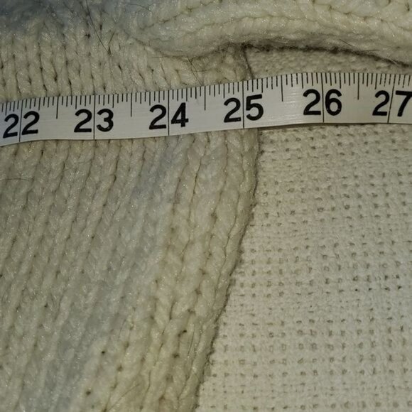 Vintage Heavy Cable Knitted Button Down Long Sleeve Sweater Sz. XL Cardigan - Picture 8 of 10